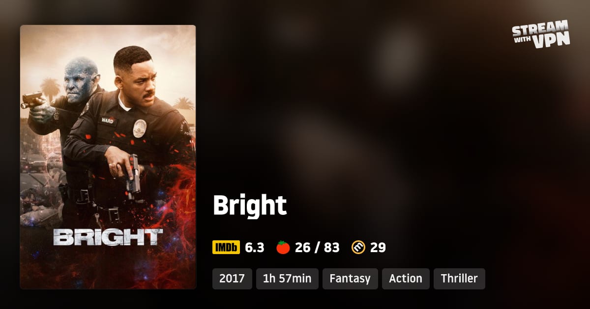 Bright - Where to stream Bright