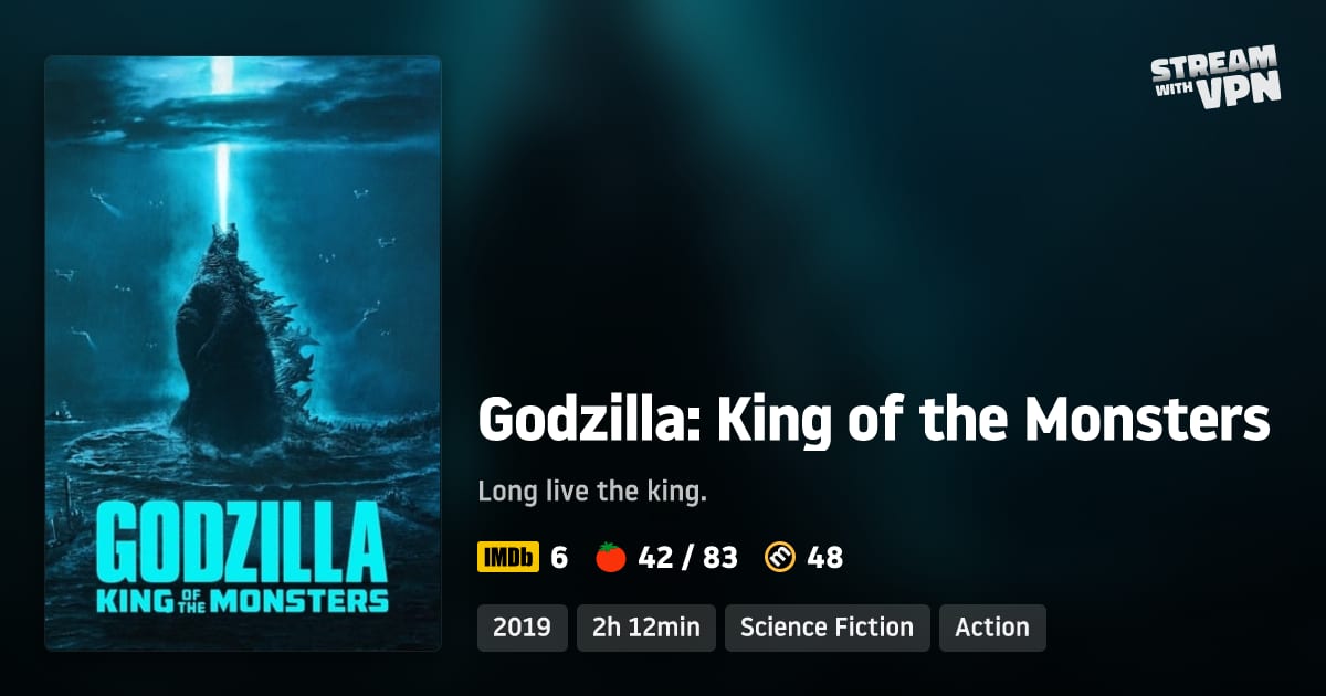 Godzilla: King of the Monsters - Where to stream Godzilla: King of the  Monsters