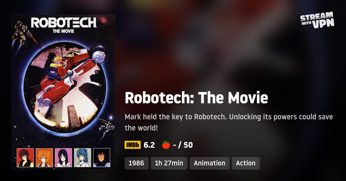 Robotech: The Movie - Where to stream Robotech: The Movie