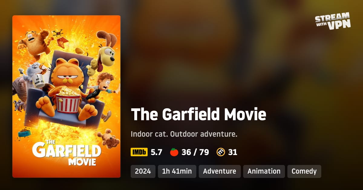 The Garfield Movie - Where to stream The Garfield Movie